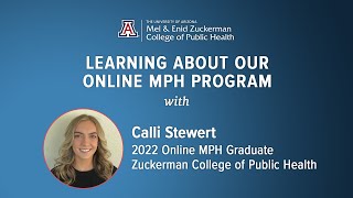 Get to Know Our Online MPH Program: MPH Internship Program