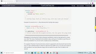 Debugging - series Introduction - freecodecamp