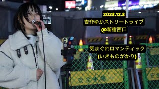 2023.12.3 杏斉ゆかストリートライブ　@新宿西口　「気まぐれロマンティック(いきものがかり)」