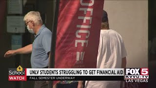 UNLV students struggle with financial aid