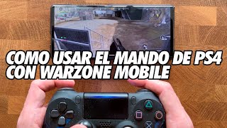 Como Usar el Mando de Playstation 4 en Warzone Mobile - Ajustes y Configuracion
