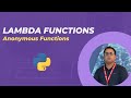 Python Lambda Functions | Anonymous Functions in Python