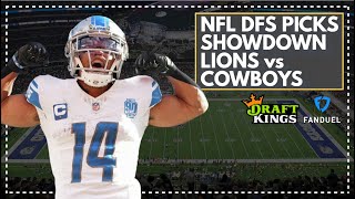 NFL DFS Picks for Saturday Night Showdown, Lions vs Cowboys: FanDuel & DraftKings Lineup Advice