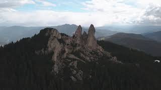 Flight over the Rarau Mountains (Pietrele Doamnei)