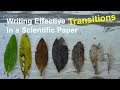 Writing Effective Transitions in a Scientific Paper