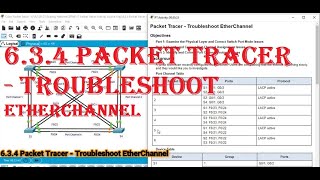 6.3.4 Packet Tracer - Troubleshoot EtherChannel