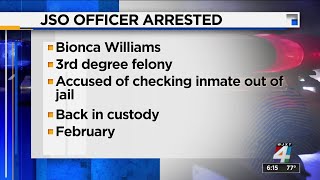 Jacksonville officer accused of using database to discuss active investigations with inmate