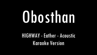 Obosthan | HIGHWAY | Train Poka | Acoustic Karaoke With Lyrics | Only Guitar Chords...
