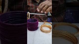 Making Beautiful Bangle Set | Making Shorts | Purple Bangle Set | #shorts #viral #bangles