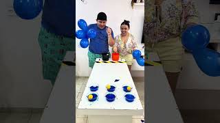 Ball and Blue! #challenge #funny #colors #asmr #casal