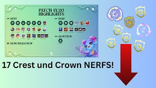 17 CREST und CROWN NERFS und die LETZTEN neuen Charms | TFT Patch Notes Patch 14.20 | Deutsch/German