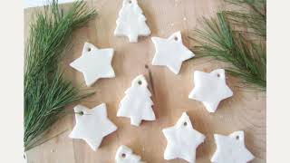 Baking Soda and Cornstarch Christmas Ornaments