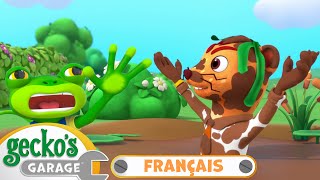 Le gecko et la belette n'échappent pas à la boue | Le Garage de Gecko｜Camions pour enfants