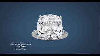 Cushion-Cut Diamond Ring (15.05 Carats) | M.S. Rau