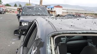 Aftermath of shelling in Karabakh's main city Stepanakert | AFP