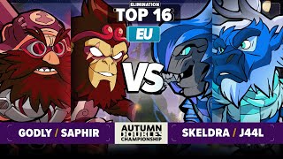 J44L \u0026 Skeldra vs Saphir \u0026 Godly - Elimination Top 16 - Autumn Doubles Championship - EU 2v2