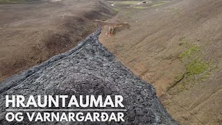 Flogið yfir hrauntauma og leiðigarða við Geldingadali - 24/09/2021