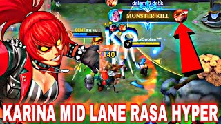 TIPS BERMAIN KARINA MID LANE TERBARU 2025 l KARINA MID LANE MOBILE LEGENDS