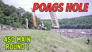 Extended 450's go HEAD TO HEAD up the legendary POAGS HOLE hill! #poagshole #motoclimb #newyork