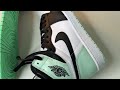 updated igloo upcoming air jordan 1 green glow **with on foot**