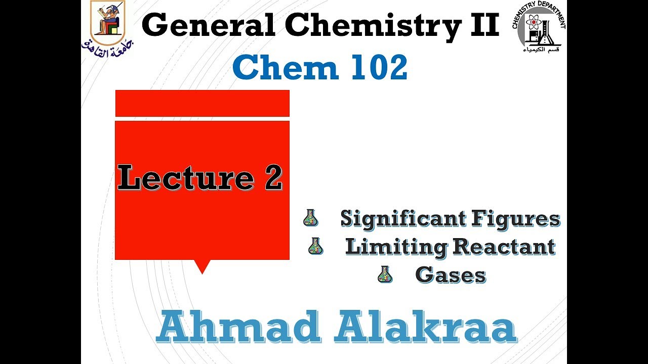 Lecture 2 Chem 102 Introduction Youtube