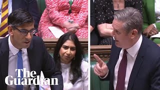 Keir Starmer jibes Sunak on clearing Suella Braverman of ministerial code breach during PMQs