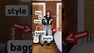 how to style BAGGY JEANS! 👖✨ #outfitideas #styletips #baggyjeans #unisex #androgynous #styleinspo