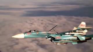 Су-27 идёт на перехват. Видео из кабины самолёта НАТО.