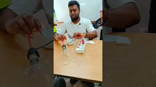 Water conducts electricity experiment | Electrical conductivity with salt water #saltwater