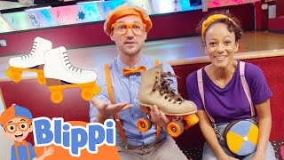 Blippi \u0026 Meekah - Moonlight Rollerway  | Educational Videos for Kids | Blippi and Meekah Kids TV