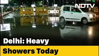 Heavy Overnight Rain In Delhi, Waterlogging Reported In Several Areas