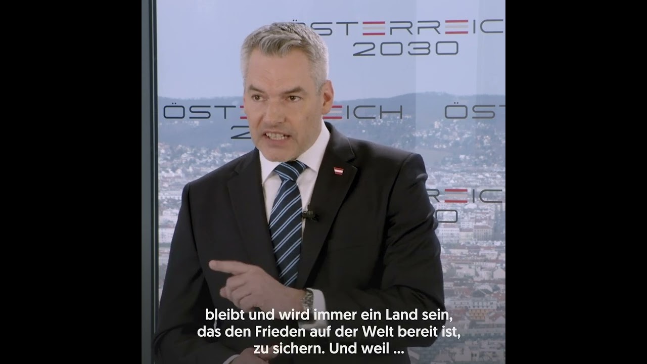 Bundeskanzler Karl Nehammer: Rede Zur Zukunft Der Nation - Österreich ...