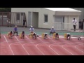 国体陸上群馬県予選2015 少年a女子100m決勝1組