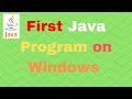 First Java Program - Hello World