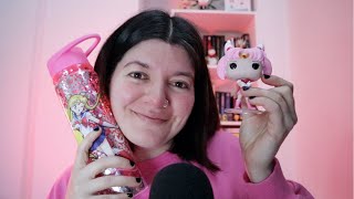 ASMR - Sonidos COSQUILLOSOS con OBJETOS color ROSA 💗