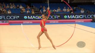 Eleonora ROMANOVA (UKR) 2015 Rhythmic Worlds Stuttgart - Qualifications Ribbon