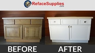 Cabinet Refacing in 1 Minute - Refacing Time Lapse