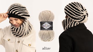 Alize Superlana Midi Hat & Cowl