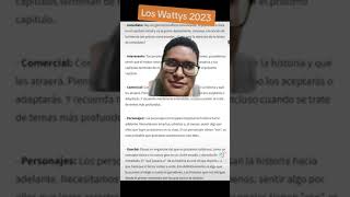 Mi opinión de los Wattys 2023