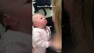 Babies hearing aids for the first time ❤️