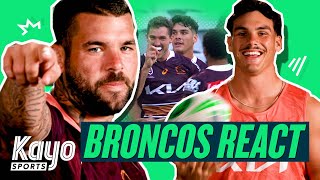Broncos players react to their biggest moments from last season | NRL | Kayo Sports