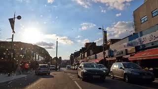 Slough High Street - Daytime Drive - 4K