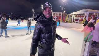 V’ghn Vlog ep.2 (christmas)- my first Christmas in NYC and first time  Ice skating ⛸️ ft. Terrel 🤣