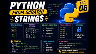 Strings in Python | Python From Scratch | Lec. 06