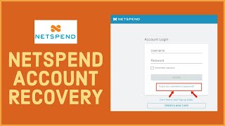 How To Reset Retrieve Netspend Account Password Netspend Account Recovery Tutorial 2021