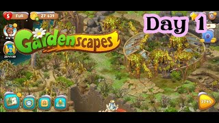 gardenscapes/ Let's grow flowers  area 20 day 1