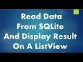 #3 Display custom ListView from SQLite Database in Android Studio Tutorial