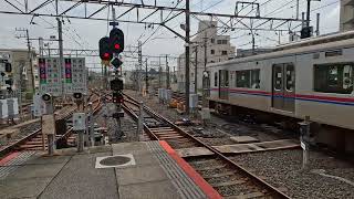 京成電鉄3000形3008F　京成津田沼駅2番線到着as京成本線普通京成上野行き　20240903 102316