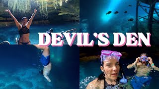 Cave snorkeling inside the spring from hell