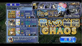 【DFFOO】戦いの輪廻CHAOS スコアカンスト